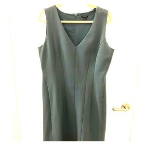 Ann Taylor Heavyweight Teal Flare Dress. Sz 16